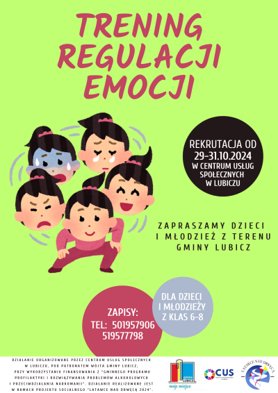 Plakat Trening Regulacji Emocji