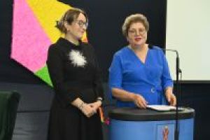 Dyrektor CUS w Lubiczu - Anna Sikorska i dyrektor Szkoły Podstawowej w Grębocinie - Katarzyna Rumińska