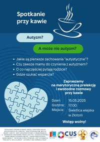 Plakat informujący o spotkaniu