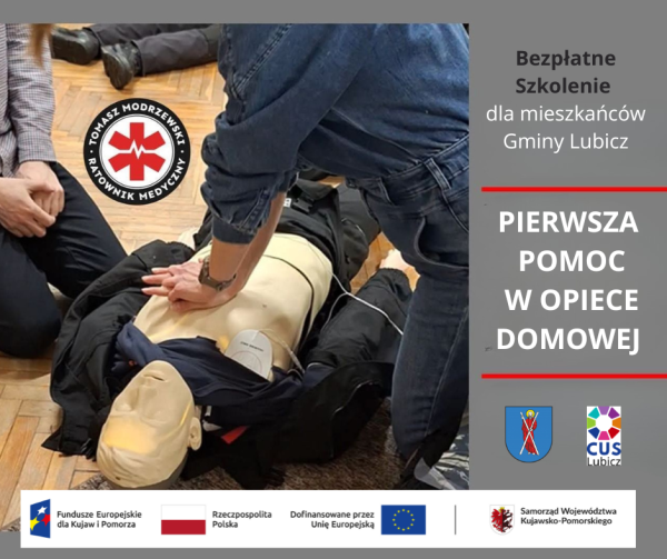 Bezpłatne szkolenie z pierwszej pomocy w opiece domowej